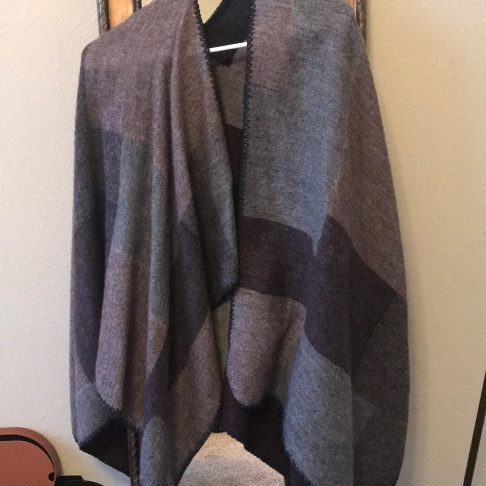 Plaid cape